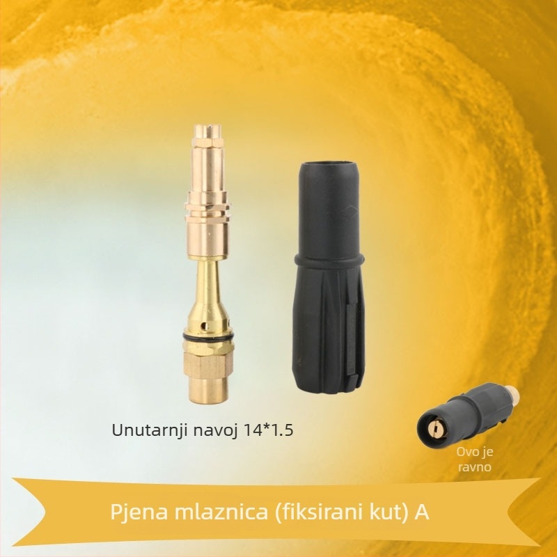 Pištolj za pjenu s M14 sučeljem, visokotlačna glava pjene, bakar-plastična konstrukcija, težina 0,35 kg