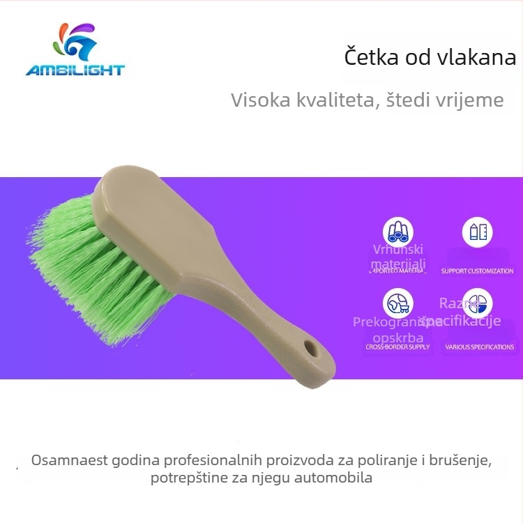 Can Jie Četka za čišćenje diskova – Višestruka četka s mekanim čekinjama za felge, gume i automobilske prostirke