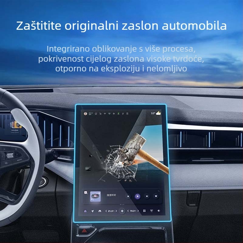 Tvrdo staklo zaštitni zaslon za LCD zaslon središnje konzole Toyota Camry 24. generacije