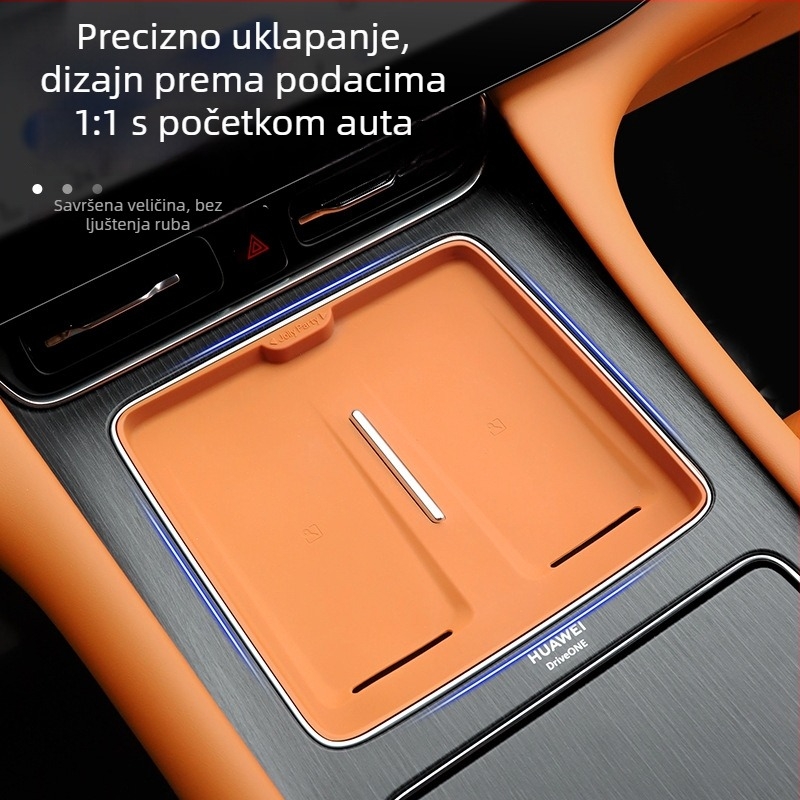 Silikonska podloga za bežično punjenje za središnju konzolu – antisklizna, dodatak unutarnjoj dekoraciji, marka Cool car