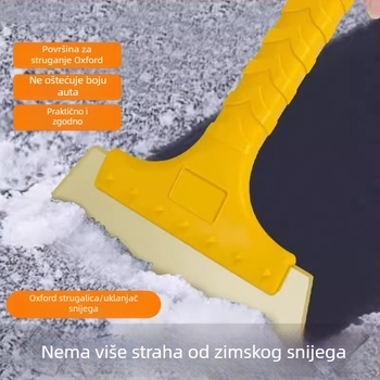 Plastična lopata za snijeg za vozila – višenamjenski de-icer i odvajač leda, škrabica i četka za snijeg