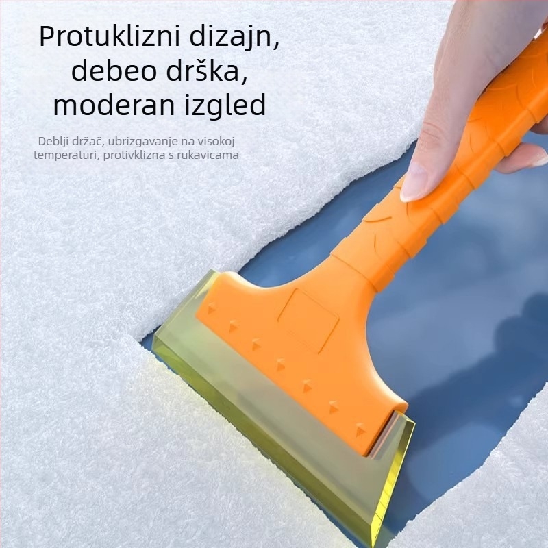 Plastična lopata za snijeg za vozila – višenamjenski de-icer i odvajač leda, škrabica i četka za snijeg