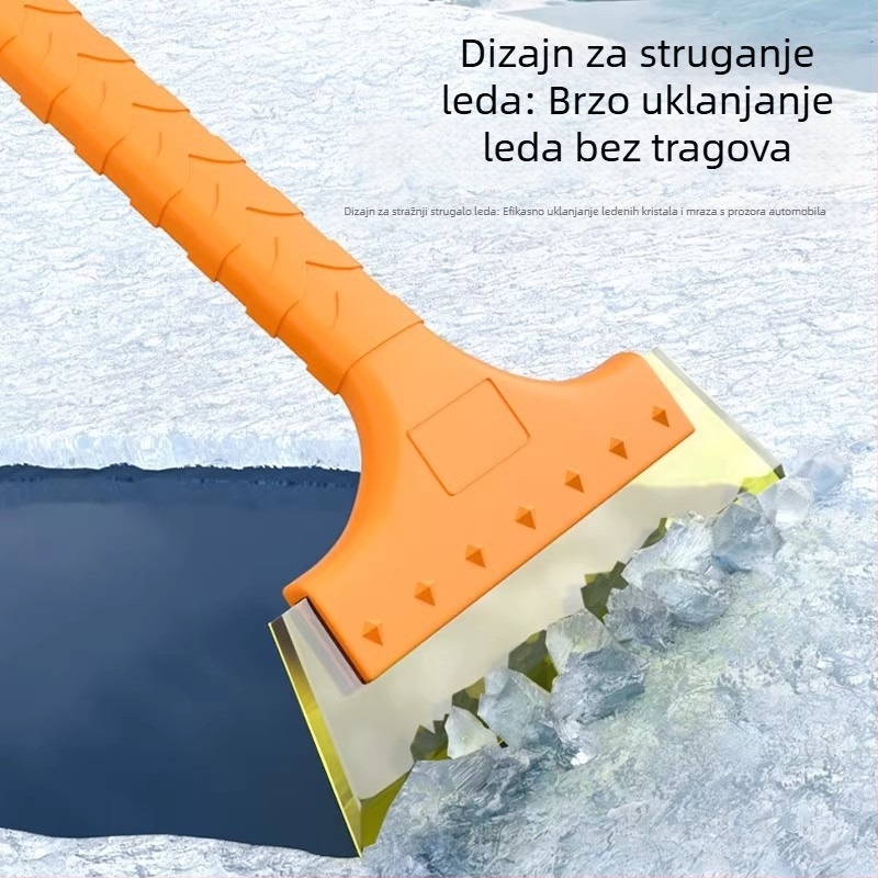 Plastična lopata za snijeg za vozila – višenamjenski de-icer i odvajač leda, škrabica i četka za snijeg
