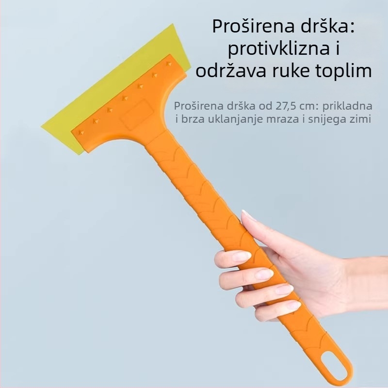Plastična lopata za snijeg za vozila – višenamjenski de-icer i odvajač leda, škrabica i četka za snijeg