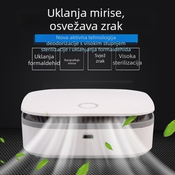 Pročistač zraka za kućnu i automobilsku upotrebu s negativnim ionima za uklanjanje formaldehida, 51-150 m3/h, USB napajanje, pokrivenost 11-20 m²