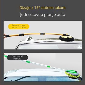 CHONGTENG Aluminijska legura teleskopijski mop za pranje automobila — siguran za lak, četka za čišćenje i alat za uklanjanje prašine