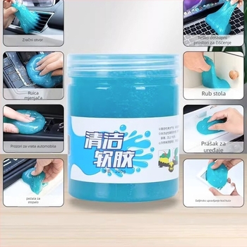 Gel za čišćenje unutrašnjosti automobila za prostore između tipki i otvora za zrak — 200 g, marka Friendly, glavna tržišta Japan i Južna Koreja, bez licenciranih privatnih marki