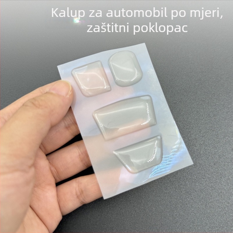 Prozirna unutarnja naljepnica od epoksidne smole za elektroničku ručnu brzinu i gumb za pokretanje Volvo (kompatibilno s XC60, XC90, S60, S90, V60, V90)