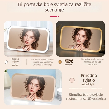Auto ogledalo za šminku – staklo i ABS, model Car vanity mirror, tip Car interior stickers, kod Skrfrjwk