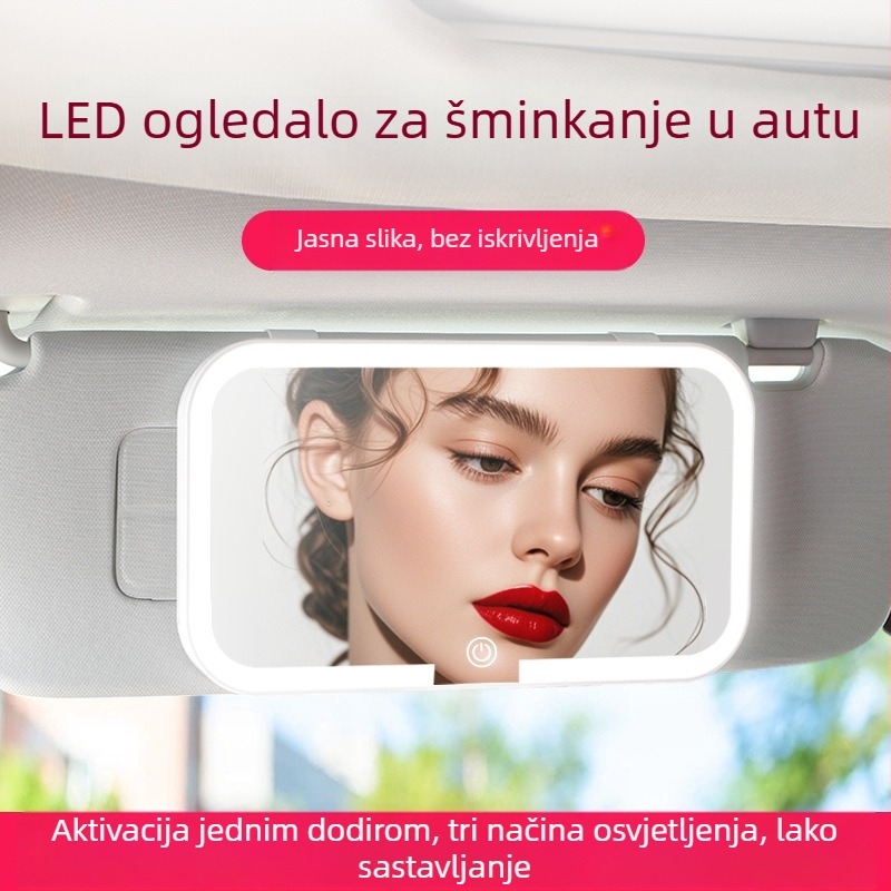 Auto ogledalo za šminku – staklo i ABS, model Car vanity mirror, tip Car interior stickers, kod Skrfrjwk