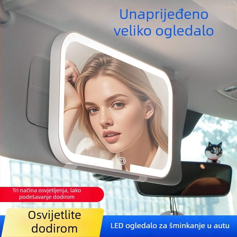 Auto ogledalo za šminku – staklo i ABS, model Car vanity mirror, tip Car interior stickers, kod Skrfrjwk