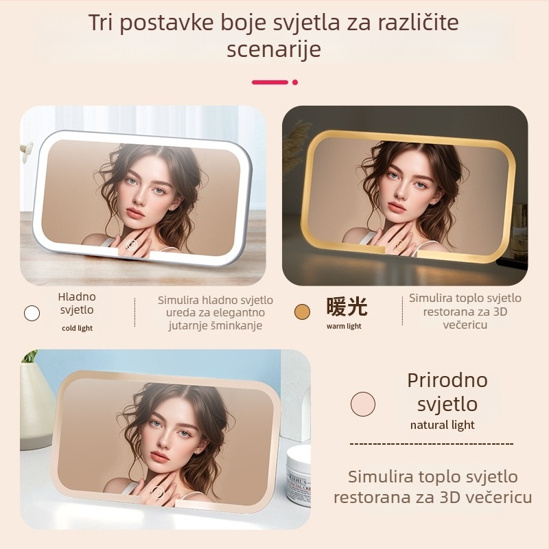Auto ogledalo za šminku – staklo i ABS, model Car vanity mirror, tip Car interior stickers, kod Skrfrjwk