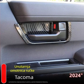 Unutarnja modifikacijska naljepnica za Toyota Tacoma – dekorativni okvir unutarnje ručke i zaštitna pločica unutarnje šupljine vrata; materijal ABS; marka Little Le Wang; model Toyota Tacoma; porijeklo Zhejiang