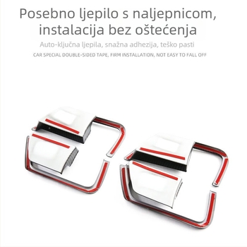 Unutarnja modifikacijska naljepnica za Toyota Tacoma – dekorativni okvir unutarnje ručke i zaštitna pločica unutarnje šupljine vrata; materijal ABS; marka Little Le Wang; model Toyota Tacoma; porijeklo Zhejiang