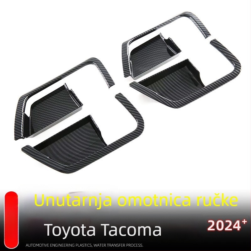 Unutarnja modifikacijska naljepnica za Toyota Tacoma – dekorativni okvir unutarnje ručke i zaštitna pločica unutarnje šupljine vrata; materijal ABS; marka Little Le Wang; model Toyota Tacoma; porijeklo Zhejiang