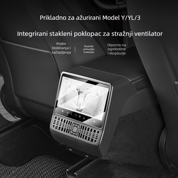 ABS stražnji zaštitni poklopac izlaza zraka za Tesla Model Y/Model 3, snap-on instalacija, model Tsl2062
