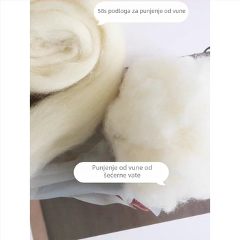 Set za filcanje iglom od vune – DIY, 58S punilo od vune, mekana podloga, za početnike; Marka Unique, Kategorija Ostalo, Kutija: 1, Težina: 1, Moderan stil