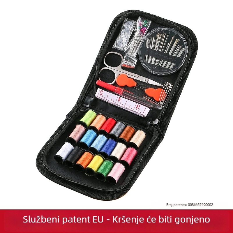Šivački kutija s 72-dijelnim setom za putovanja i dom – prijenosni višestruki komplet