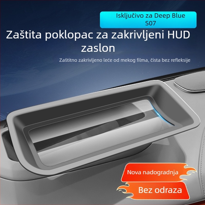 HUD zaštitna obloga za instrument ploču automobila – Kang shen; Model 24-25 S07 PC; Podrijetlo Guangdong; Tip: unutarnje naljepnice auta