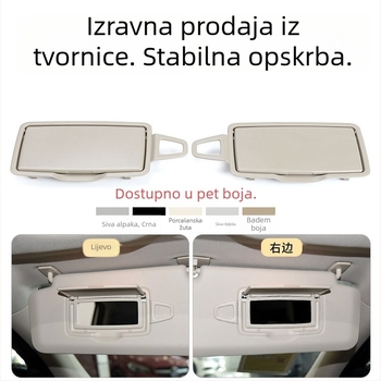 OUKACHI Sun Visor Vanity Mirror Cover za Mercedes ML/GL/GLE/GLS (W166/W292) Prednji