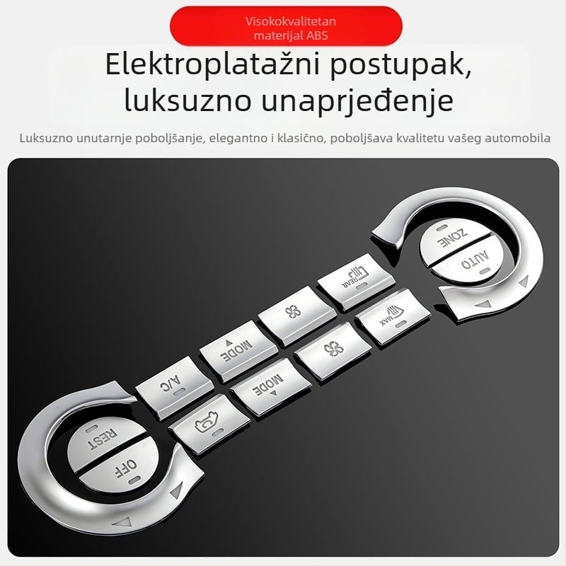 Naljepnica za gumb upravljanja klima uređajem za Mercedes B200 — Marka: Trade Friend; Model: 66; Prilagodba: Ne