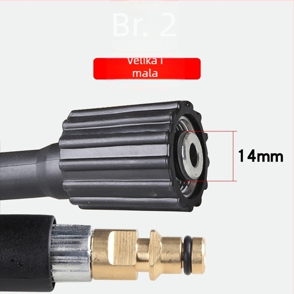 Visokotlačni crijevo za Kärcher K1/K3 — unutarnji promjer 6 mm, teflon, 0,8 kg, Caigong