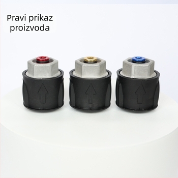 M22 aluminijska legura visokotlačni vodni ulazni adapter za tlačno čistač i pištolj — 180 bar / 2600 psi, domet raspršivanja 3 m, glava adaptera: legura, drška: najlon