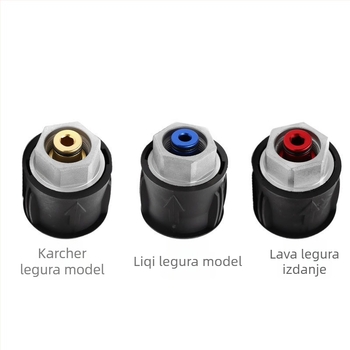 M22 aluminijska legura visokotlačni vodni ulazni adapter za tlačno čistač i pištolj — 180 bar / 2600 psi, domet raspršivanja 3 m, glava adaptera: legura, drška: najlon