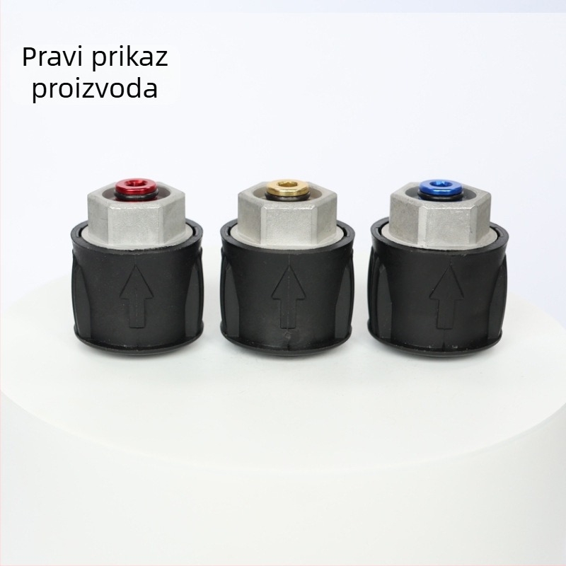 M22 aluminijska legura visokotlačni vodni ulazni adapter za tlačno čistač i pištolj — 180 bar / 2600 psi, domet raspršivanja 3 m, glava adaptera: legura, drška: najlon