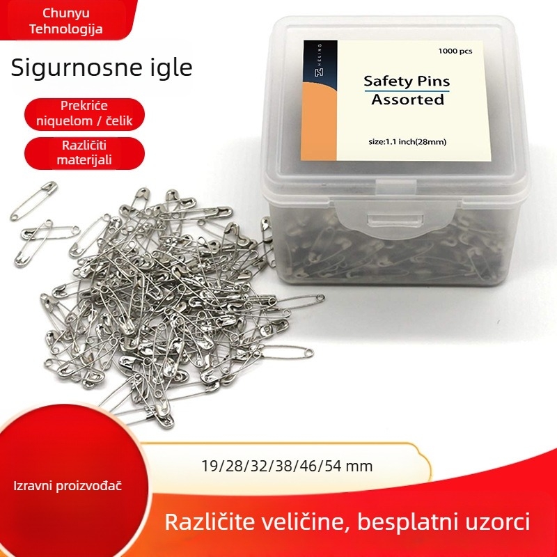 Sigurna igla - materijali: nehrđajući čelik, željezo, bakar; pakiranje: 75 kom; marka: Vrupin