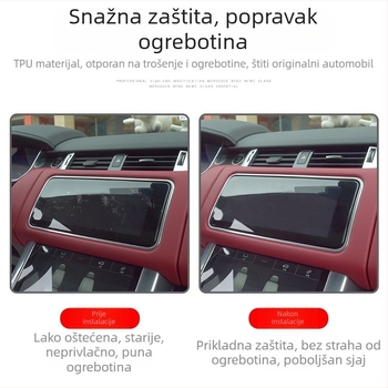 TPU zaštitni film za ploču instrumenata Alfa Romeo Stelvio (17-19) – središnja konzola, otpornost na visoke i niske temperature, PM-08