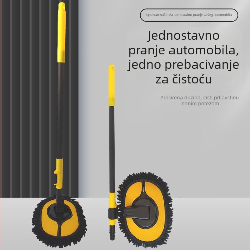 Xinyi četka za pranje automobila s coral fleeceom, teleskopska, dvodjelna