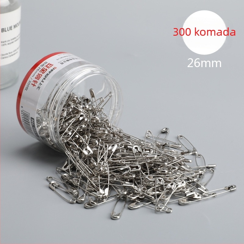 Nehrđajući čelični cilindrični sigurnosni broš s kopčom, 5 modela (1051–1055), pakiranje u kasetu