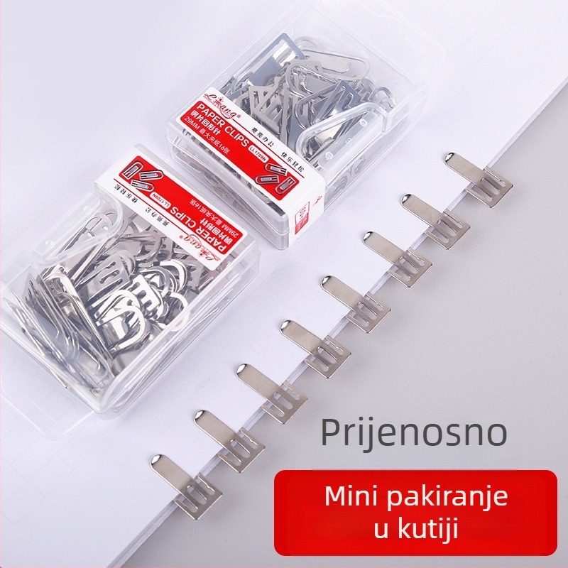 Metalne klamerice za papir za ured, u kutiji, model 1709n, Bright marka