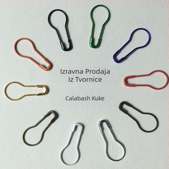 Igla Name marke, kruškolika etiketa za odjeću, bakar/željezo