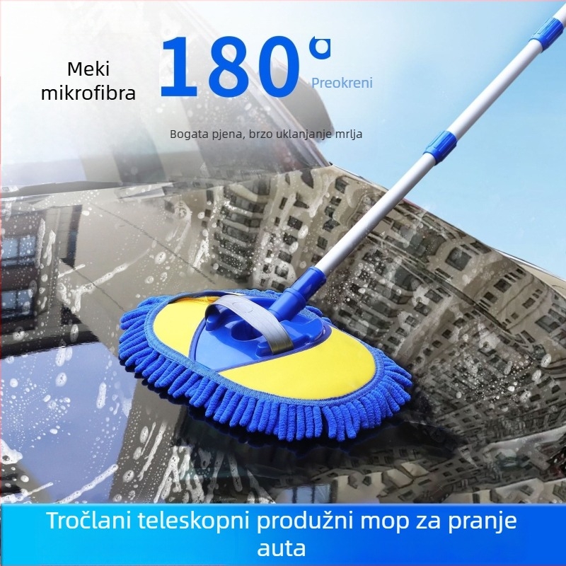 Mop za pranje automobila s mekanom chenille glavom četke (Brand: Tengzhi; Materijal: chenille glava četke; Tip: mop za pranje automobila; Obrada: nema)