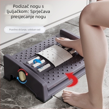 Uredska potpora za stopala – plast, moderni minimalistički stil, masažna funkcija, za odrasle