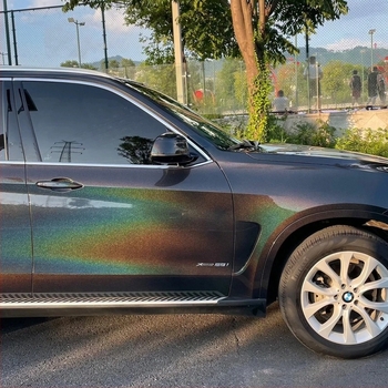Chivike Naljepnica za unutarnju uređenje automobila za središnju konzolu, samoljepljiva, laserski uzorak