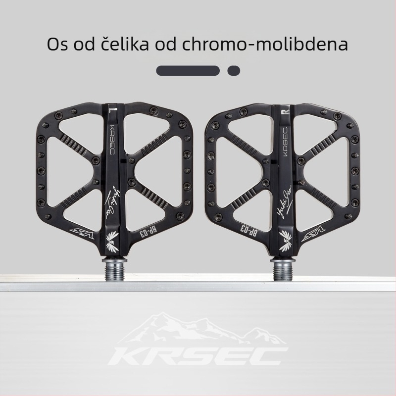 Krsec BP-03 Pedale za planinski bicikl od aluminijske legure – tri ležaja, protuklizne, kompatibilne s planinskim, cestnim i terenskim biciklima