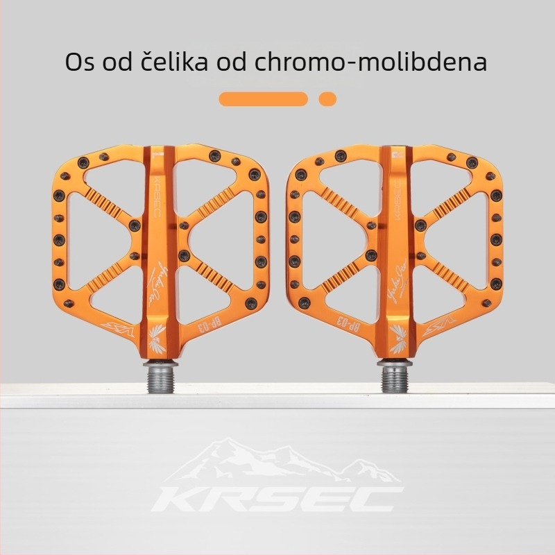 Krsec BP-03 Pedale za planinski bicikl od aluminijske legure – tri ležaja, protuklizne, kompatibilne s planinskim, cestnim i terenskim biciklima