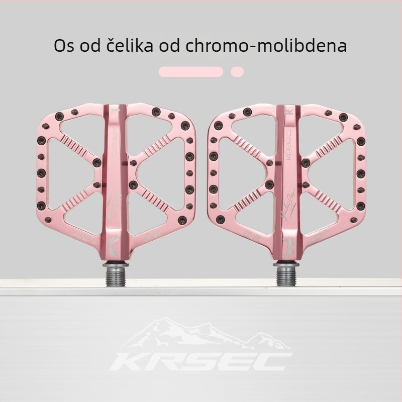 Krsec BP-03 Pedale za planinski bicikl od aluminijske legure – tri ležaja, protuklizne, kompatibilne s planinskim, cestnim i terenskim biciklima