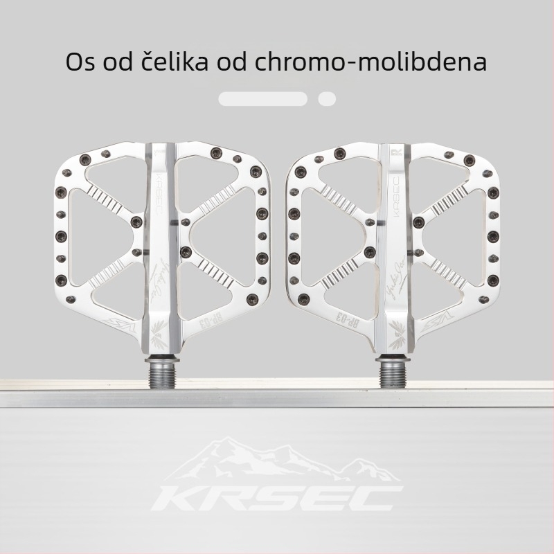 Krsec BP-03 Pedale za planinski bicikl od aluminijske legure – tri ležaja, protuklizne, kompatibilne s planinskim, cestnim i terenskim biciklima