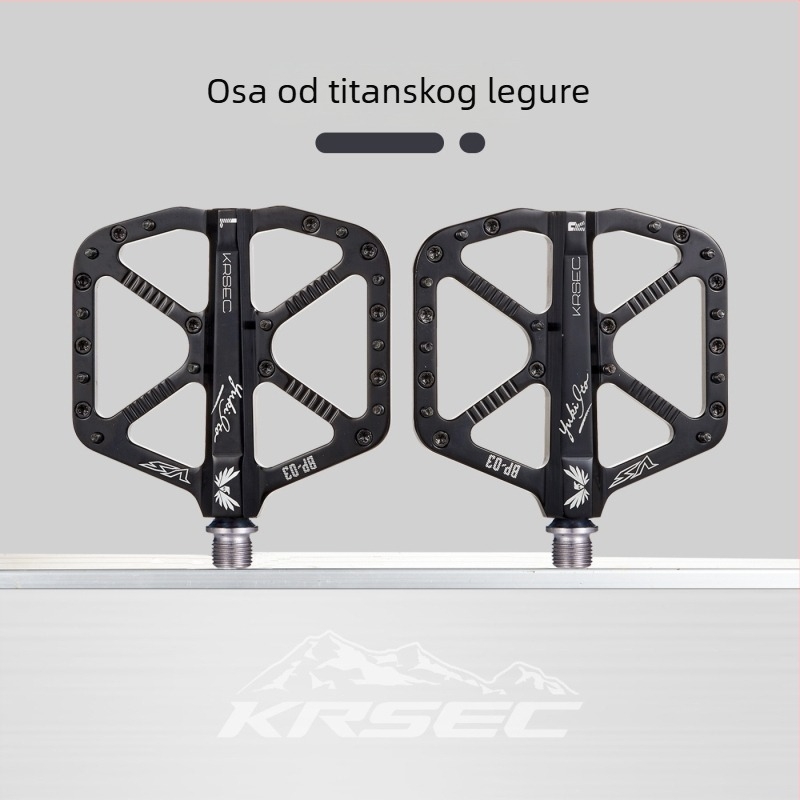 Krsec BP-03 Pedale za planinski bicikl od aluminijske legure – tri ležaja, protuklizne, kompatibilne s planinskim, cestnim i terenskim biciklima
