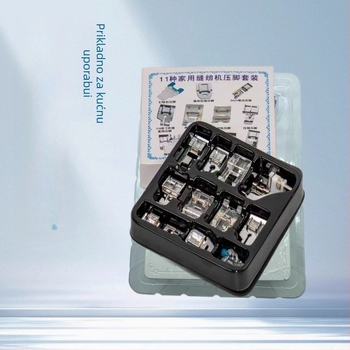 11-dijelni metalni set potisnih stopica za kućnu šivaću mašinu – multifunkcionalni dodaci