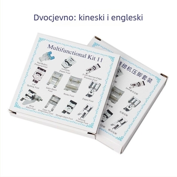 11-dijelni metalni set potisnih stopica za kućnu šivaću mašinu – multifunkcionalni dodaci