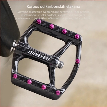 Karbonske pedale za sklopive bicikle, univerzalne za bicikle, titan osovina, model C060