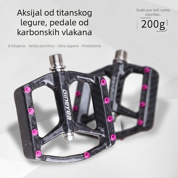 Karbonske pedale za sklopive bicikle, univerzalne za bicikle, titan osovina, model C060