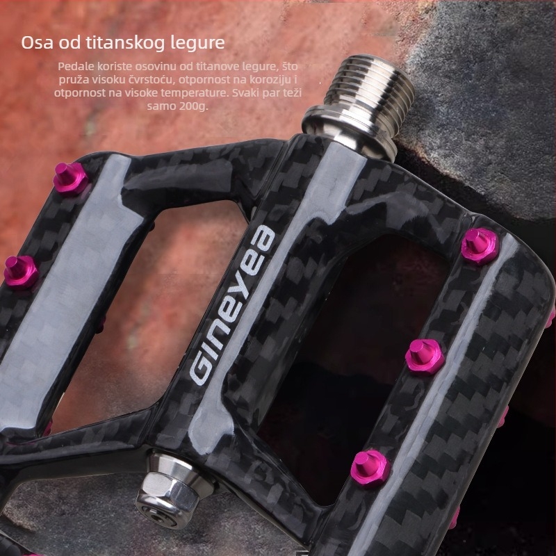 Karbonske pedale za sklopive bicikle, univerzalne za bicikle, titan osovina, model C060