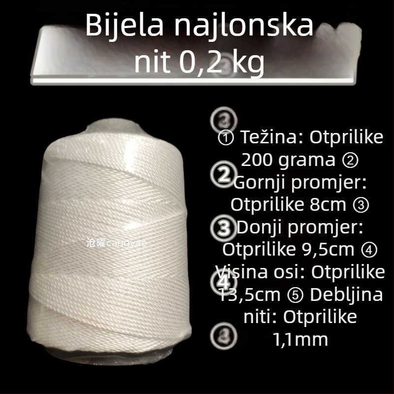 Najlon nit za gradnju | 0,2 kg, industrijska uporaba, glavni materijal: najlon