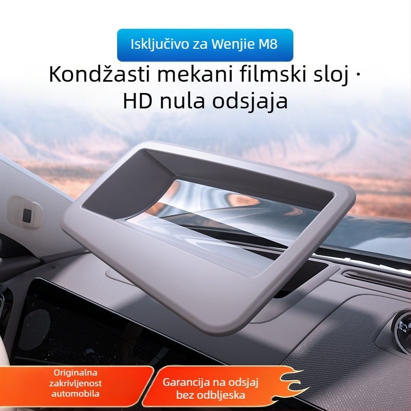 Kang shen ABS zaštitni poklopac HUD-a za 25 modela Wenjie M8 s zakrivljenim zaslonom – unutarnja zaštita od prašine